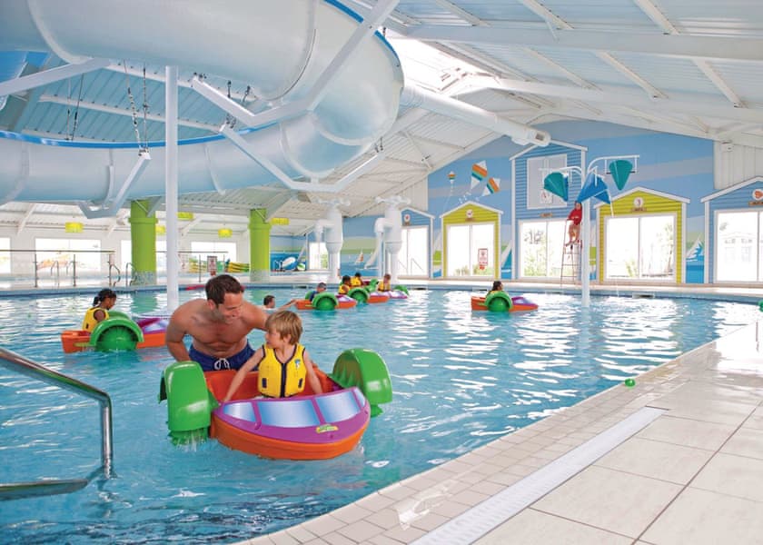 Indoor swimming pool at accessible holiday park in Wales