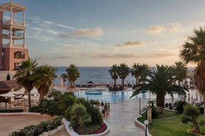 Luxury resort hotel with pool hoist in Malta