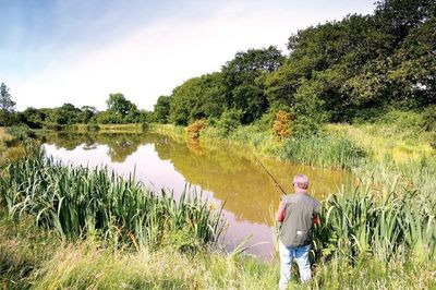 Accessible fishing lake in Cornwall