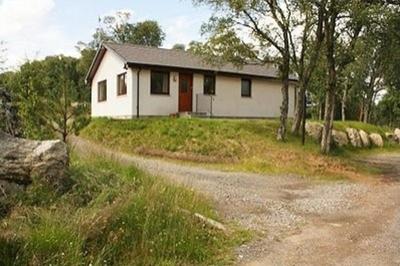 Isolated holiday lodge in the Scottish Highlands