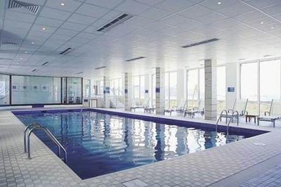 Swimming pool at accessible luxury spa hotel, Jersey, Channel Islands