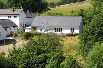Isolated holiday lodge in Powys, Wales
