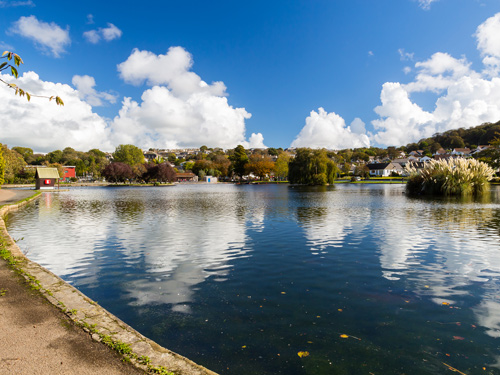 Helston boating lake, Cornwall