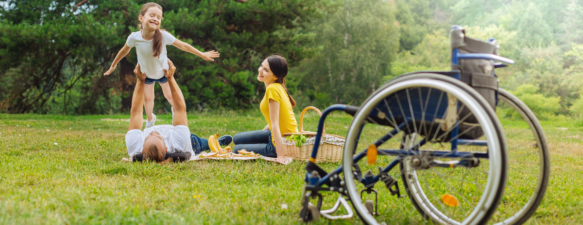 Family on a disabled holiday