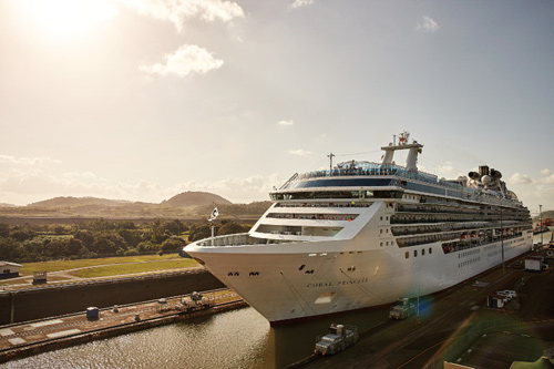 Princess cruise ship on Panama Canal
