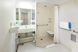 Celebrity Cruises accessible cabin bathroom