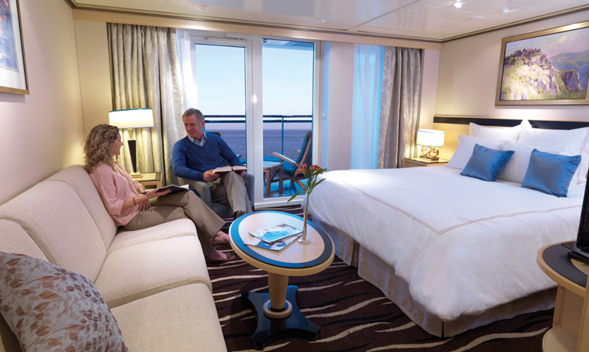 Cunard cruise ship cabin