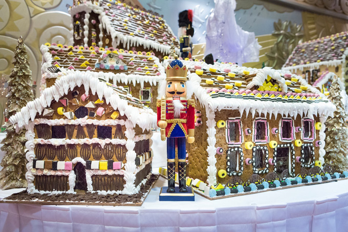 Gingerbread house on a Christmas Cunard cruise