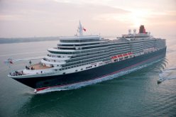 Cunard cruise ship in the Baltic