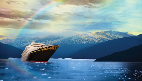 Disney cruise ship in Alaska
