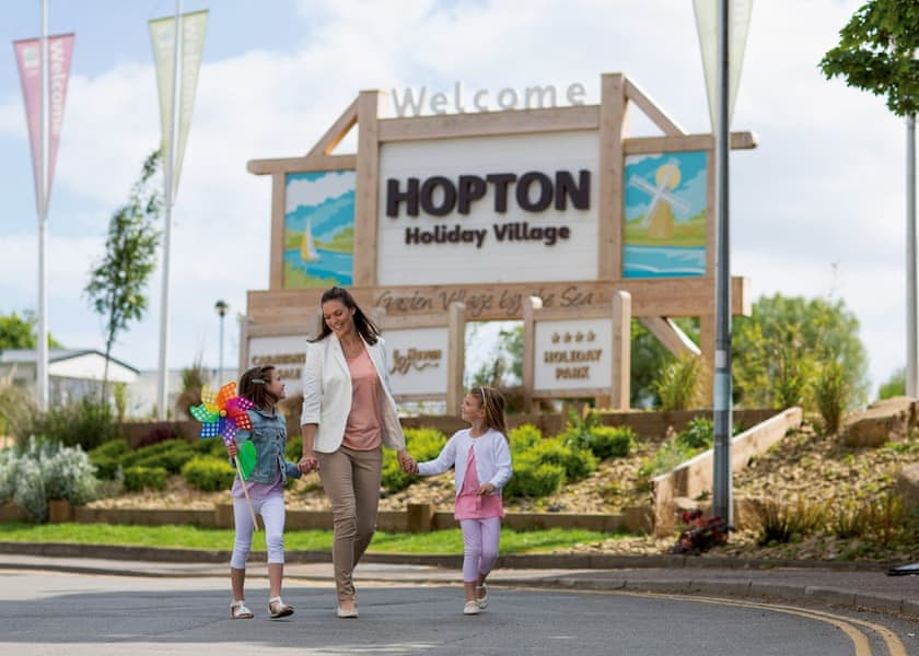 Family at Haven holiday park