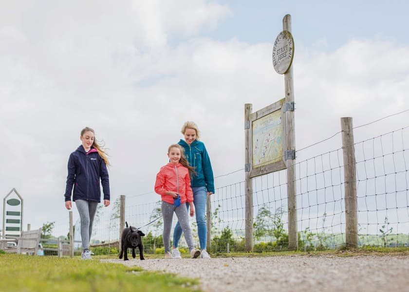 Family at Lakeland Holiday Park, the Lake District