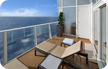 Royal Caribbean accessible cruise ship cabin balcony for disabled guests