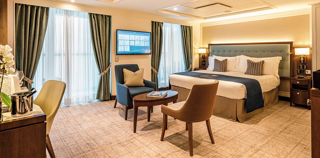 Saga cruise ship wheelchair access junior suite cabin