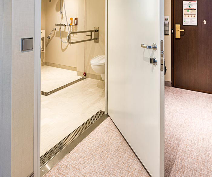 Saga cruise ship disabled access wet room entrance