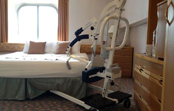 Disabled cruise ship cabin equipment