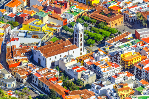 Colourful town in Tenerife, Canary Islands