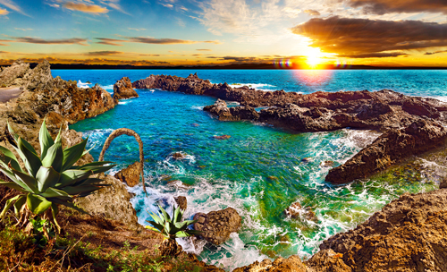View of the sea from Tenerife, Canary Islands