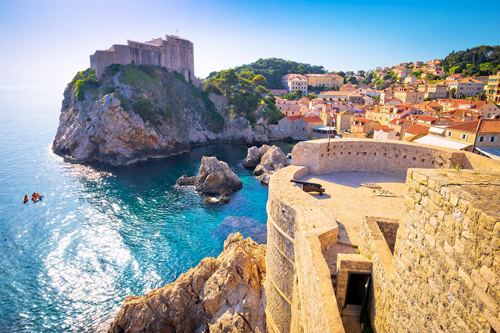 View from the walls of the Old Town in Dubrovnik, Croatia