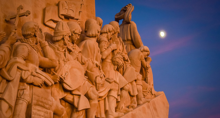 Figures on the Discoveries Monument, Lisbon