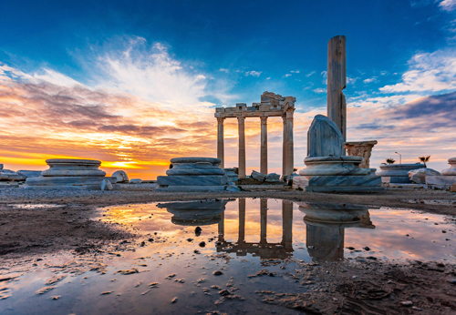 Temple of Apollo at Side in Turkey