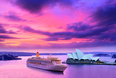 P&O Aurora cruise ship in Sydney