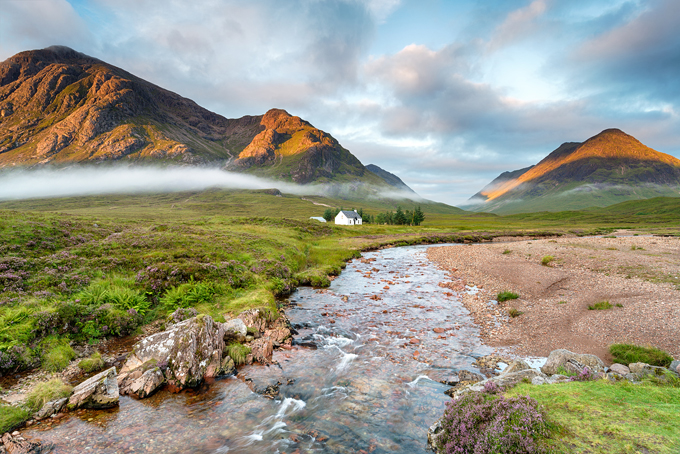 Mists in Glen Coe, Scottish Highlands