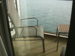 P&O Britannia cabin balcony