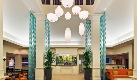 Floridian-style hotel, next to Seaworld image