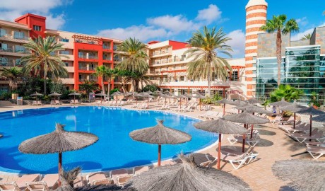 Modern beach hotel image