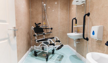 Recline shower chair