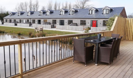 Accessible Fishing Lake Cottage with hot tub image