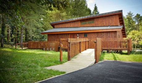 Accessible Lodge with Hot Tub and Hoist image