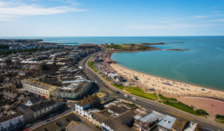 Morecombe beach front