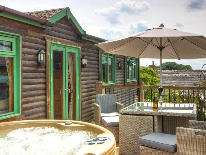 Countryside Log Cabin Card image
