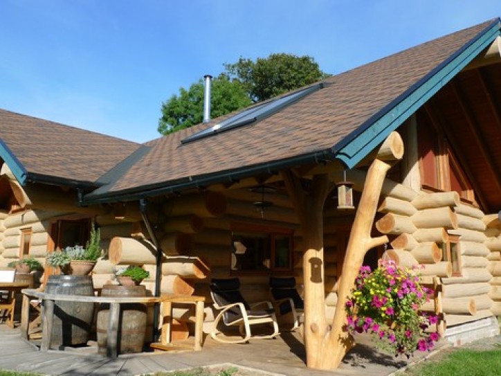 Accessible Log Cabin Card image