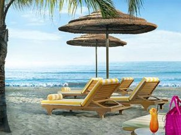 Luxury Beach hotel Card image