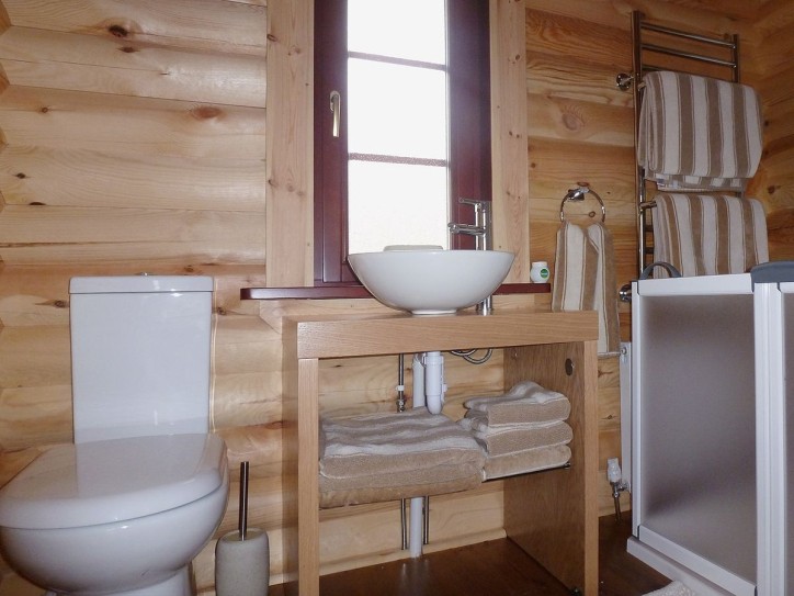 Scenic Log Cabin Card image