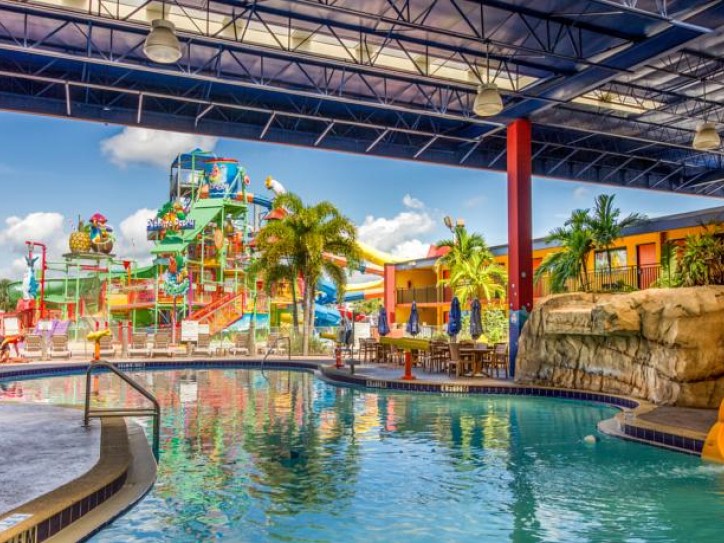 Hotel and Water Park Card image