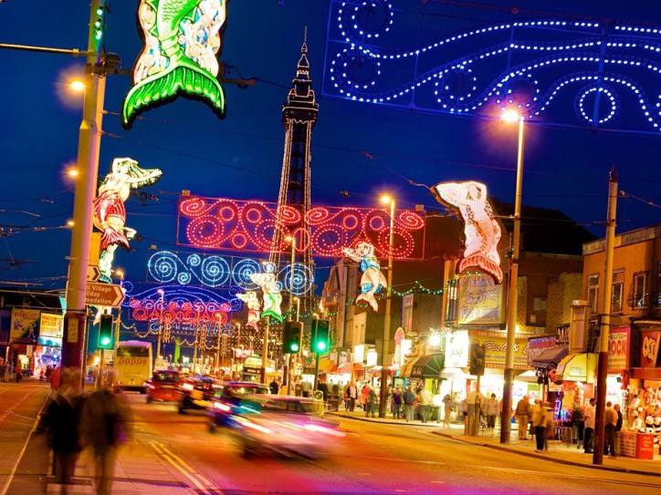 Blackpool Illuminations - Coach holiday Card image
